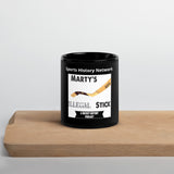 Marty's Illegal Stick: A Hockey History Podcast (Black Coffee Mug)