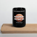 Basketball History 101 (Black Coffee Mug)