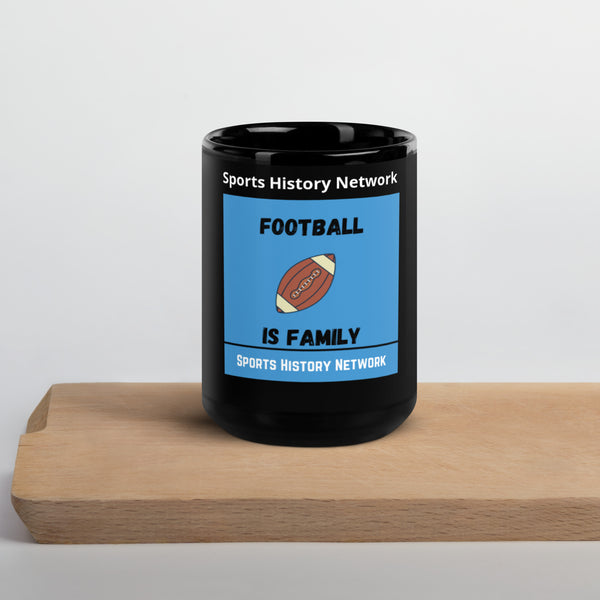 Football Is Family (Black Coffee Mug)