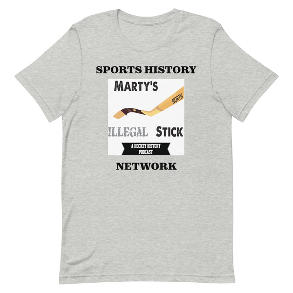Marty's Illegal Stick: A Hockey History Podcast (T-Shirt)