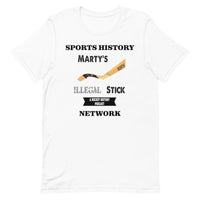 Marty's Illegal Stick: A Hockey History Podcast (T-Shirt)